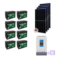پکیج برق خورشیدی ویلایی با قابلیت روشن کردن کولر (9600 وات ساعت)