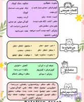 لغتنامه فارسی پایه سوم