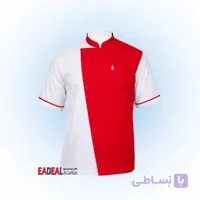 روپوش رستورانی کیمیا مدل آرسن سفید قرمز