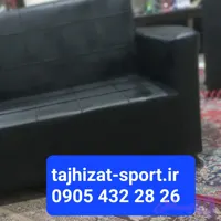مبل گیم نت دو نفره چرم مشکی /انتظار/ کافی شاب/مطب/ انتظار مشتری/رستوران کلاف مبلی