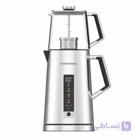 چای‌ساز گوسونیک GST-781 | کتری استیل ۱.۷ لیتر + قوری شیشه‌ای ۱ لیتر، توان ۲۲۰۰ وات