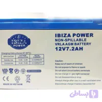 باتری سیلد اسید 12 ولت 7.2 آمپر ساعت ایبیزا مدل KSRE-12V-7.2A