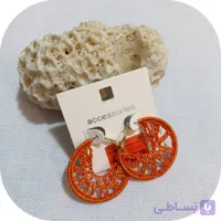 گوشواره حلقه ای بافت ضد حساسیت برند accessories