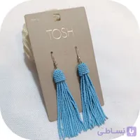 گوشواره آویز طرح منجوقی تک رنگ برند tosh