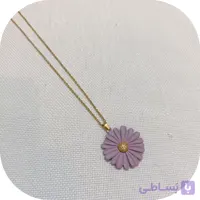 گردنبند بابونه زنجیر استیل رنگ ثابت