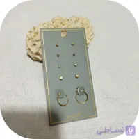 گوشواره میخی آبکاری طلا برند اروپایی