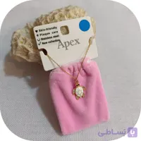 گردنبند نگیندار زنجیر استیل
