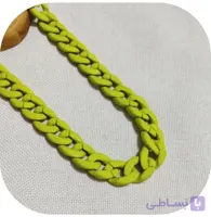 دستبند و گردنبند طرح کارتیر جنس پلیمری تم رنگ برند six