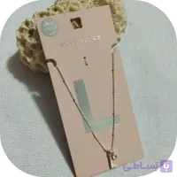 گردنبند حروف آبکاری نقره برند acc