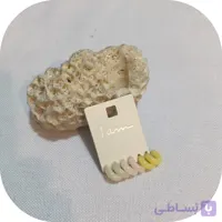 گوشواره نیم حلقه رنگی