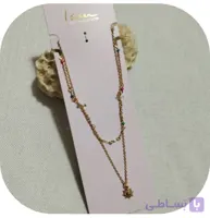 گردنبند دورج زنجیر و منجوق برند I am