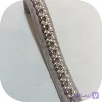 دستبند مرواریدی دست‌ساز مروارید شل قفل و اتصالات استیل