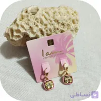 گوشواره آویز طرح نگیندار برند I am