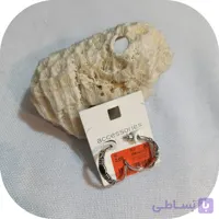 گوشواره نیم حلقه سیاه قلم برند acc