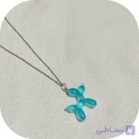 گردنبند سگ بادکنکی شب تاب زنجیر استیل