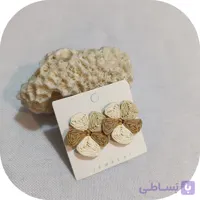 گوشواره میخی حصیری طرح گل