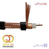 کابل کواکسیال RG59 مغزی 0.6 بافت 64 رشته