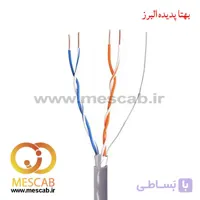 کابل مخابراتی 2 زوجی هوایی CCA فویلدار ‎2*2*0.5