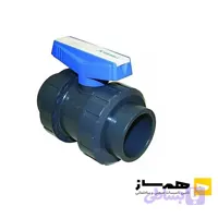 شیر توپی مهره دار چسبی UPVC