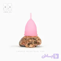 کاپ قاعدگی کاناک صورتی 2 عددی سایز L + S