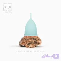 کاپ قاعدگی کاناک سبزآبی 2 عددی سایز L + S