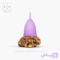 کاپ قاعدگی کاناک بنفش 2 عددی سایز L + S