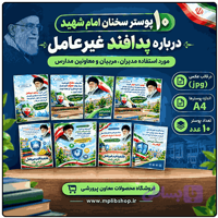 10 پوستر سخنان امام شهید درباره پدافند غیرعامل