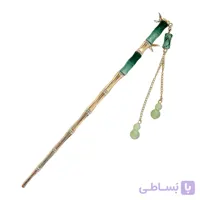 گیره مو زنانه مدل کانزاشی بامبو آویزدار کد brg K4317