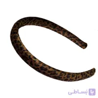 تل مو زنانه مدل پفکی پلنگی باریک کد 499