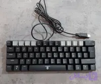 کیبورد مکانیکال anko 60 درصد RGB سفید خاکستری
