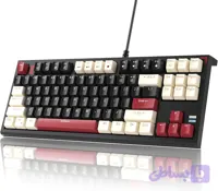 کیبورد مکانیکال MageGee 87key Tenkeyless RGB سوئیچ زرد