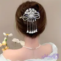 گیره چفتی پاپیون شکوفه آویز