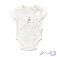 بادی نوزادی طرح زرافه tiny نخی آستین کوتاه