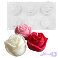 قالب گل رز شش عددی