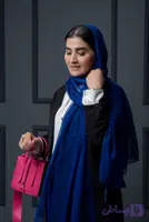 شال حریر میله ای ساده