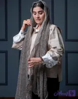 شال حریر شنی پلنگی
