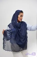 شال حریر گل برجسته