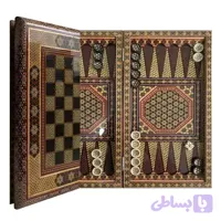 تخته نرد و شطرنج خاتم لبه گرد طرح ۸ ضلعی