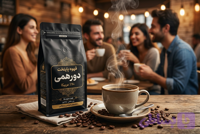قهوه ی دورهمی پایتخت| 70درصد عربیکا ۳۰ درصد روبوستا | طعمی متعادل و عطری مطبوع