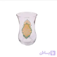 استکان و نعلبکی بدون دسته مزین به أحلی من العسل