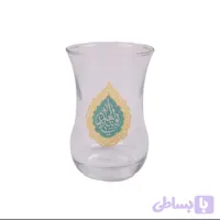 استکان و نعلبکی بدون دسته ، مزین به یا قتیل العبرات