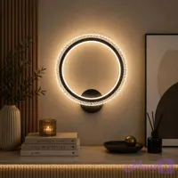 چراغ دیواری مدرن هاله 2طرفه اپوکسی کریستالی