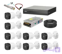 پکیج 8 دوربین مداربسته کامل داهوا مدل 2MP B1A21 B08