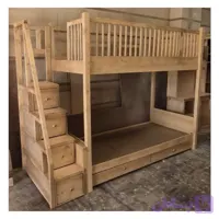 تخت خواب دو طبقه چوبی کد 98