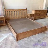 تخت خواب چوبی دو نفره – کد 89