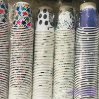 لیوان یکبارمصرف کاغذی 220 سی سی مناسب چایی و قهوه بسته 100 تایی