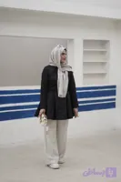 مانتو عروسکی ژاکارد