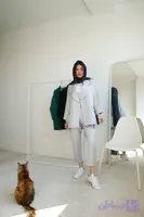کت و شلوار لمه زنانه