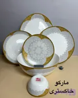 سرویس غذا خوری ۲۶ پارچه قالب گرد مارکو خاکستری دینو