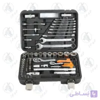 جعبه بکس 82 پارچه 1/2درایو + 1/4درایو LK کد E6194